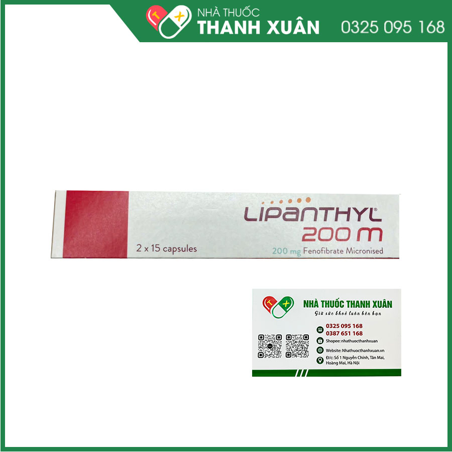 Lipanthyl 200mg thuốc điều trị mỡ máu
